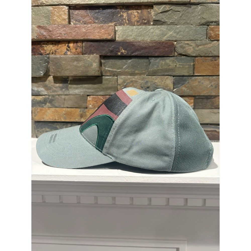 Disney Parks Star Wars Boba Fett Adjustable Hat Baseball Cap Green - Picture 4 of 6